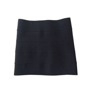 Pleasure Doing Business Black Mini Length Fitted Office Siren Bandage Skirt